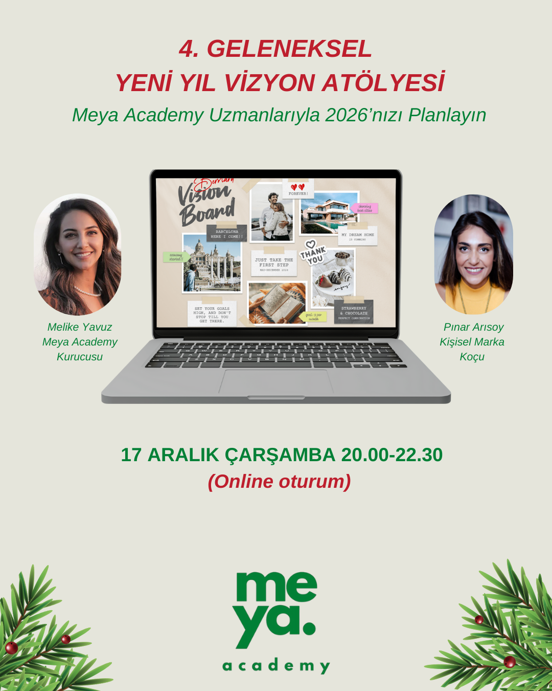 ONLİNE YENi YIL VİZYON ATÖLYESİ (KDV dahil)